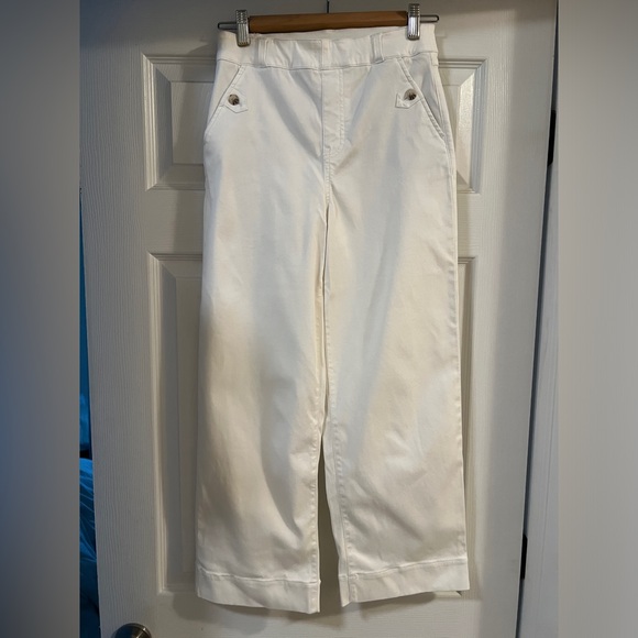 SPANX® Stretch Twill  cropped pull on pants - Picture 3 of 9